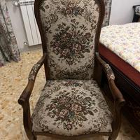 Sedia da camera antica imbottita