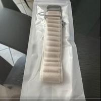 Cinturino apple watch bianco in tessuto donna