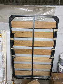 Letto in toghe di legno una piazza e mezzo
