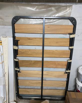 Letto in toghe di legno una piazza e mezzo