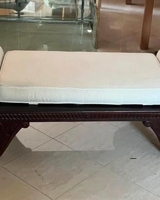 Chaise longue stile etnico con intarsi
