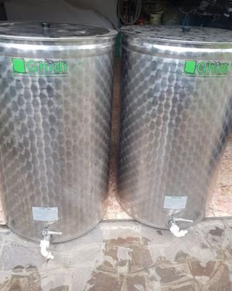 2 Botti acciaio ghidi 300 l