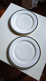 2 piatti colore bianco e oro Kasanova 