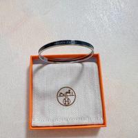 Bracciale smaltato e placcato oro Donna Nero