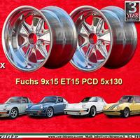 2 pz cerchi Porsche Fuchs 9x15 ET15 5x130