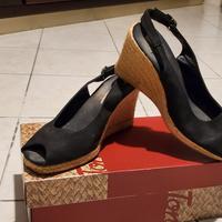 Espadrillas nere con zeppa