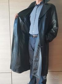 soprabito in pelle nero Conbipel da uomo