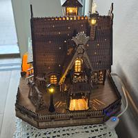 Casette e orologio cucu fatto a mano in legno