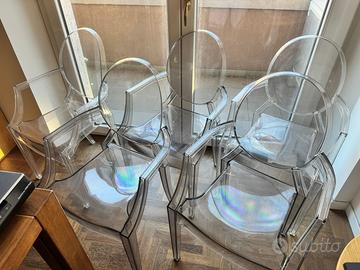 5 poltroncine Kartell Louis