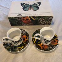 Set espresso Magpie motivo farfalla