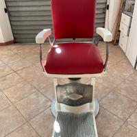 Sedia da barbiere vintage anni 50