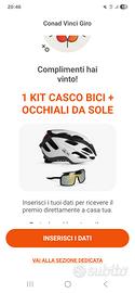 kit casco piu occhiali
