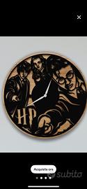 Orologio da parete  in lgno harry potter