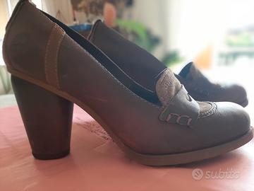 Timberland donna 37 pelle marrone tacco