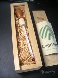 TERMOMETRO DA VINO CON TAPPO IN SUGHERO E LEGNO