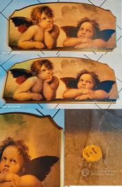 Stampa su legno Angeli Raffaello