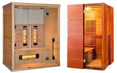 Sauna angolare rett infrarossi o finlandese NUOVA