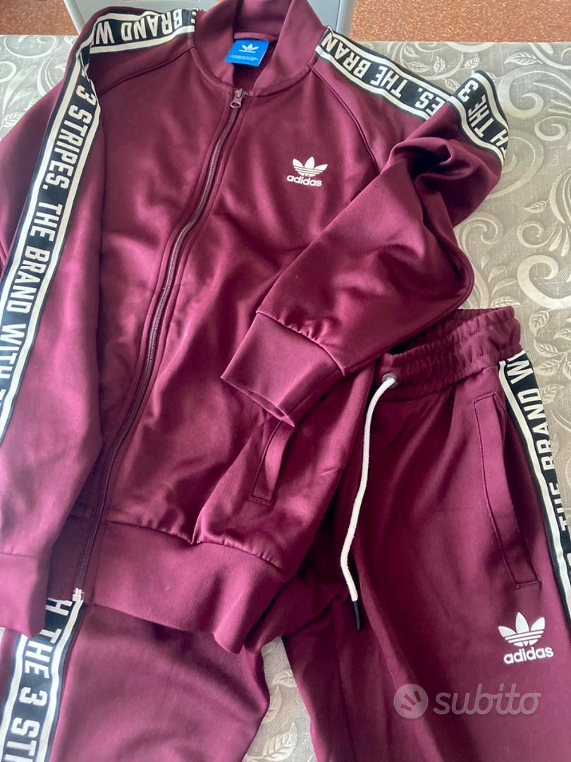 Adidas shop tuta bordeaux