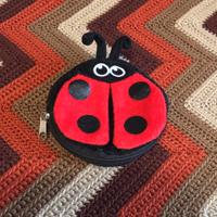 Portamonete soggetto coccinella con zip