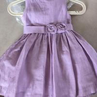 Abito vestito bambina lino mayoral lilla cerimonia