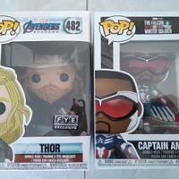 Funko pop thor e capitan america marvel special