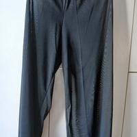 pantaloni neri di organza sintetica 