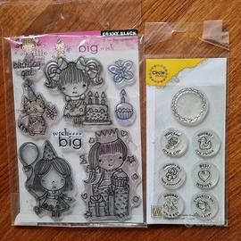 Lotto di timbri in silicone 