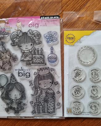 Lotto di timbri in silicone 