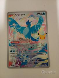 carta Pokemon 30 anniversario Articuno 