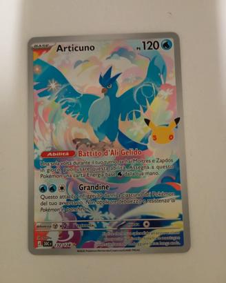 carta Pokemon 30 anniversario Articuno 
