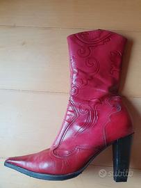 STIVALETTO IN PELLE FODERATO IN PELLE N 38