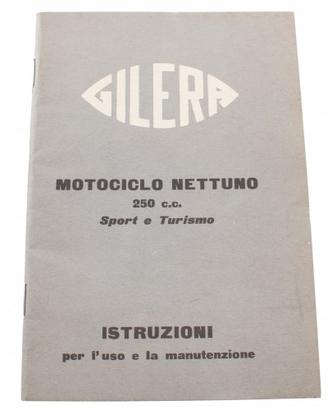 Manuale uso e manutenzione Gilera Nettuno 250