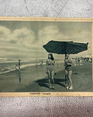 2 vecchie cartoline  Viareggio Spiaggia, lotto A