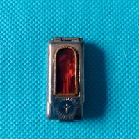 Reliquia vintage religiosa tascabile con miniatura