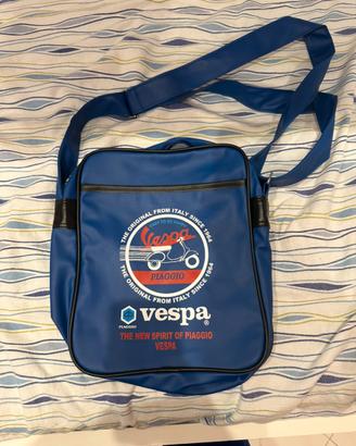 Borsa a tracolla vespa piaggio blu nuovo
