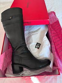 Stivali al ginocchio pelle neri misura 36