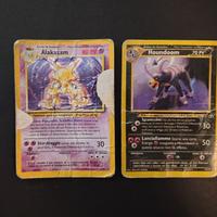 POKEMON ALAKAZAM Holo IT 001-102 e HOUNDOOM 23/75