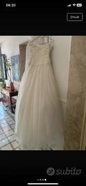 Abito da sposa in pizzo macrame’