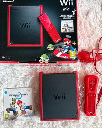 Nintendo Wii mini rossa + mario kart