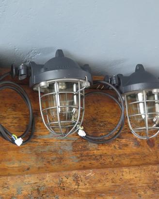 Set di 4 lampade in stile industriale complete res