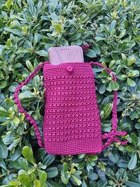 porta cellulare uncinetto 