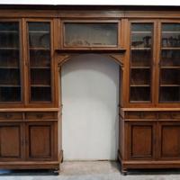 Antica libreria a ponte metà XIX secolo laccata