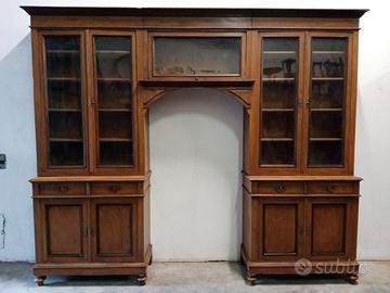 Antica libreria a ponte metà XIX secolo laccata