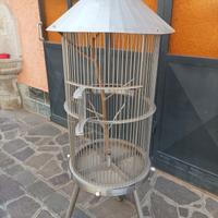 Gabbia per uccelli in acciaio inox 