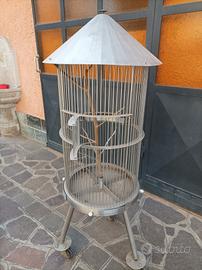 Gabbia per uccelli in acciaio inox 