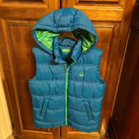 Gilet smanicato Benetton bambino 2XL con cappuccio