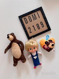 Set Masha e Orso con portachiavi