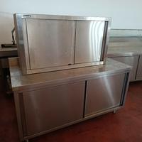 TAVOLO ARMADIATO INOX NUOVO 