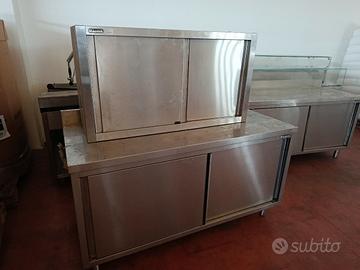 TAVOLO ARMADIATO INOX NUOVO 