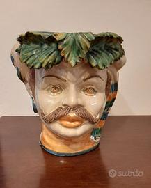 Ceramica Caltagirone testa di moro